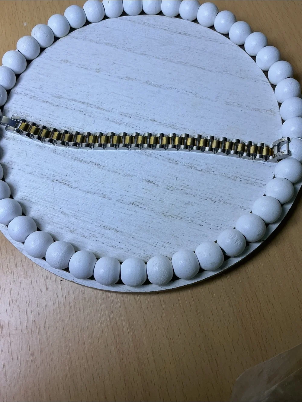 Two-Tone Stainless Steel Bracelet